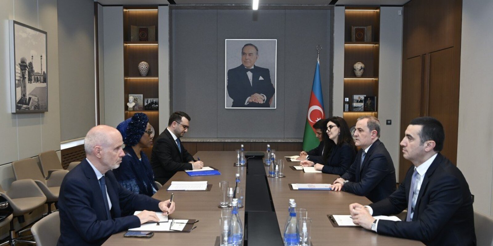 Ceyhun Bayramov BMqT baş direktorunun müavini ilə görüşüb
