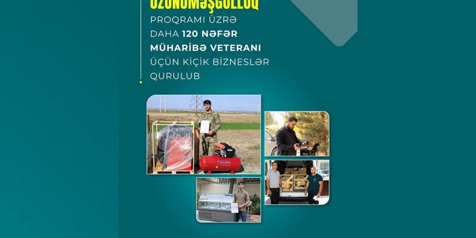 Müharibə veteranları üçün kiçik bizneslər quruldu