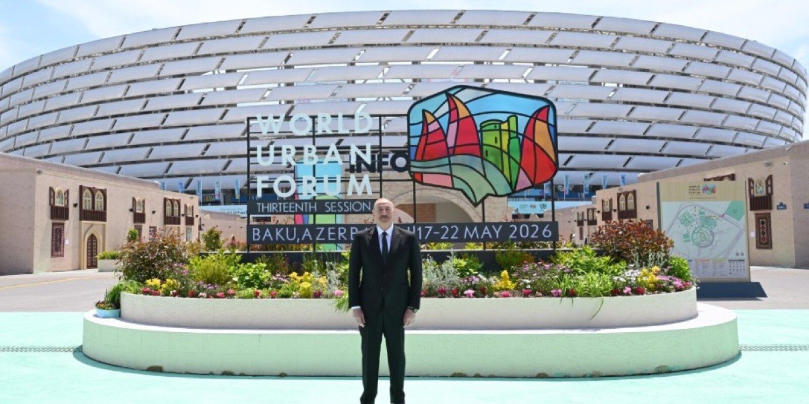 Prezident WUF13 ilə bağlı videoçarx PAYLAŞDI
