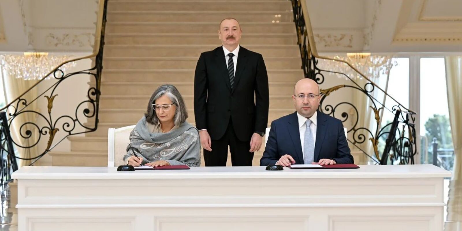 İlham Əliyev Anaklaudia Rossbaxı qəbul etdi - FOTOLAR